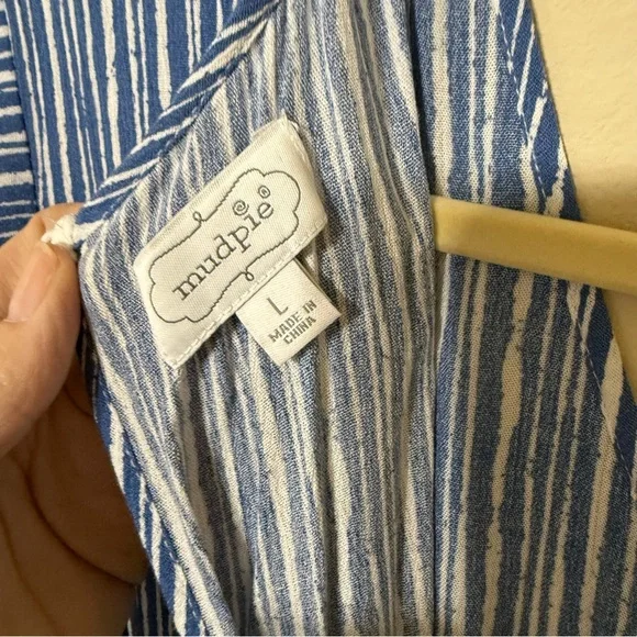 Mud Pie White and Blue Jumpsuit - Picture 6 of 6